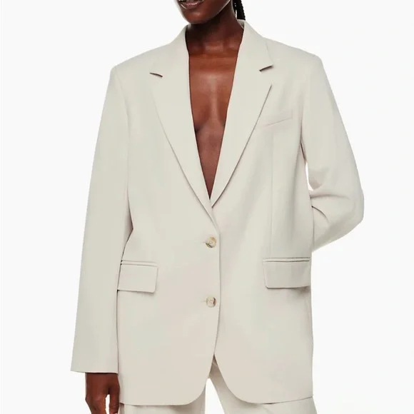 Aritzia Babaton Agency Blazer in Cement Blue - Picture 3 of 6